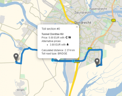 Dordse Kil Tunnel in Dordrecht<br />4.617390,51.772661<br />4.633820,51.772573