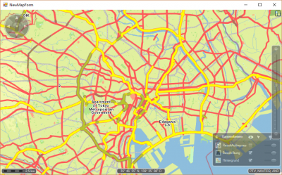 Tokio based on OSM map