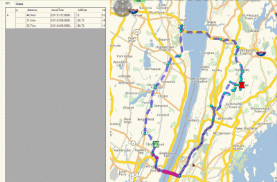 Sample route from Englewood (NJ) to Scarsdale (NY) with a semitrailer 5 axles: based on the tarifs I've choosen the detour is cheaper because it avoids the expensive toll on the southern brige alternative.