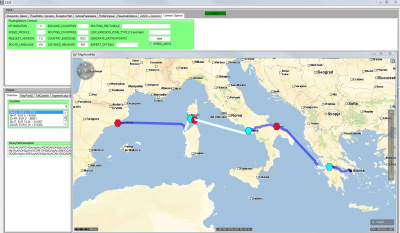 OPTIMIZATION = 0 leads to strange shortcuts...  total distance from Barcelona/Spain to AThens/Greece: 550km ??? 70 hours driving period? No: we spend most of the track on ferries...